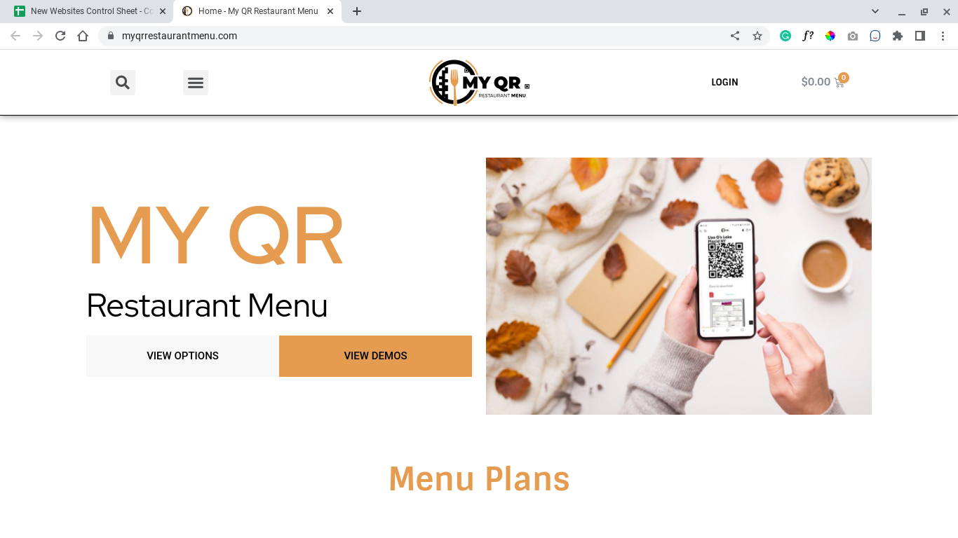 My QR Restaurant Menu